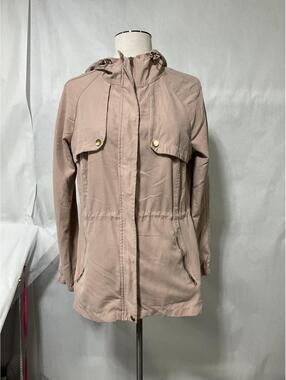 Cavalini Light Pink Hooded Jacket Medium b30
